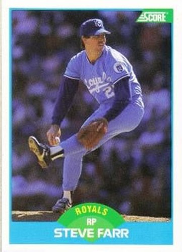#183 Steve Farr - Kansas City Royals - 1989 Score Baseball