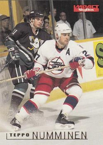 #183 Teppo Numminen - Winnipeg Jets - 1995-96 SkyBox Impact Hockey