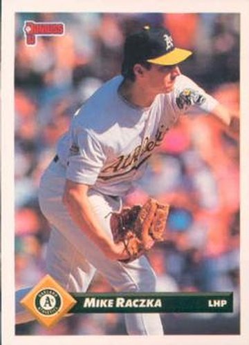 #183 Mike Raczka - Oakland Athletics - 1993 Donruss Baseball