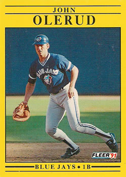 #183 John Olerud - Toronto Blue Jays - 1991 Fleer Baseball