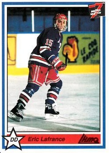 #183 Eric Lafrance - St-Jean Lynx - 1990-91 7th Inning Sketch QMJHL Hockey