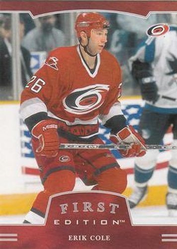 #183 Erik Cole - Carolina Hurricanes - 2002-03 Be a Player First Edition Hockey