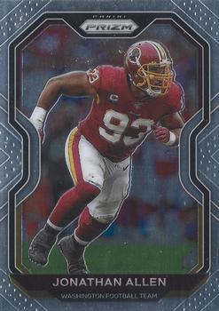 #183 Jonathan Allen - Washington Football Team - 2020 Panini Prizm Football