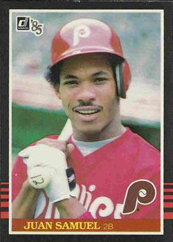 #183 Juan Samuel - Philadelphia Phillies - 1985 Donruss Baseball