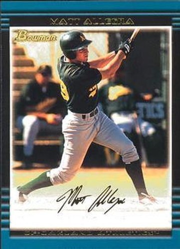 #183 Matt Allegra - Oakland Athletics - 2002 Bowman Baseball