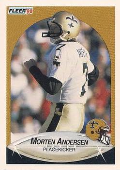 #183 Morten Andersen - New Orleans Saints - 1990 Fleer Football