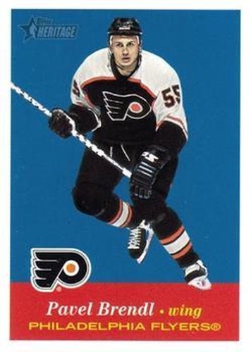 #183 Pavel Brendl - Philadelphia Flyers - 2001-02 Topps Heritage Hockey