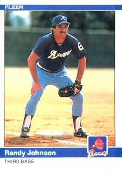 #183 Randy Johnson - Atlanta Braves - 1984 Fleer Baseball