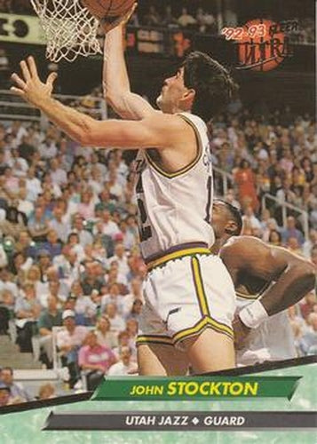 #183 John Stockton - Utah Jazz - 1992-93 Ultra Basketball
