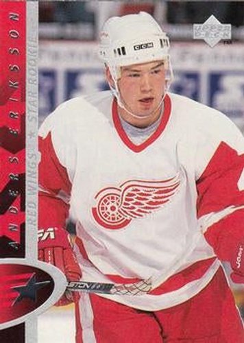 #183 Anders Eriksson - Detroit Red Wings - 1996-97 Upper Deck Hockey