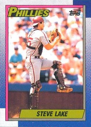 #183 Steve Lake - Philadelphia Phillies - 1990 O-Pee-Chee Baseball