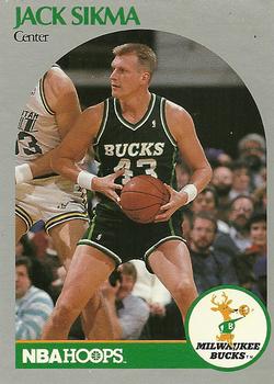 #183 Jack Sikma - Milwaukee Bucks - 1990-91 Hoops Basketball