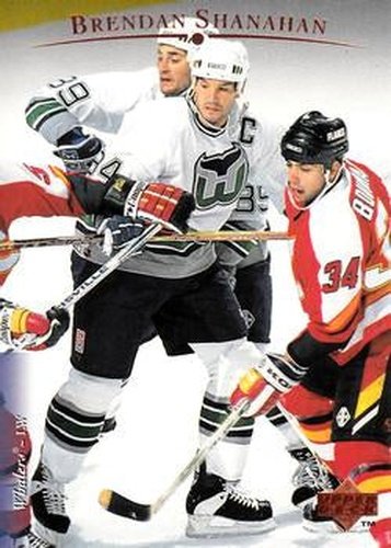 #184 Brendan Shanahan - Hartford Whalers - 1995-96 Upper Deck Hockey