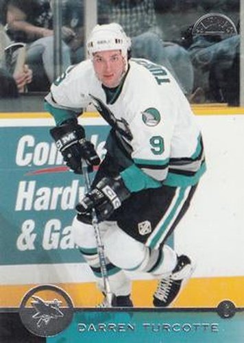 #184 Darren Turcotte - San Jose Sharks - 1996-97 Leaf Hockey