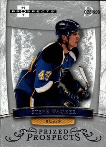 #184 Steve Wagner - St. Louis Blues - 2007-08 Fleer Hot Prospects Hockey