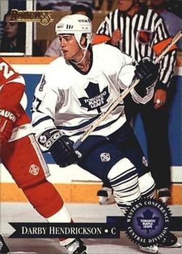 #184 Darby Hendrickson - Toronto Maple Leafs - 1995-96 Donruss Hockey