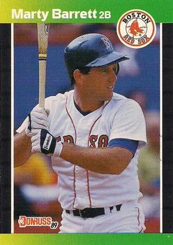#184 Marty Barrett - Boston Red Sox - 1989 Donruss Baseball