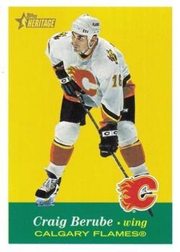 #184 Craig Berube - Calgary Flames - 2001-02 Topps Heritage Hockey