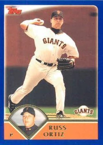#184 Russ Ortiz - San Francisco Giants - 2003 Topps Baseball