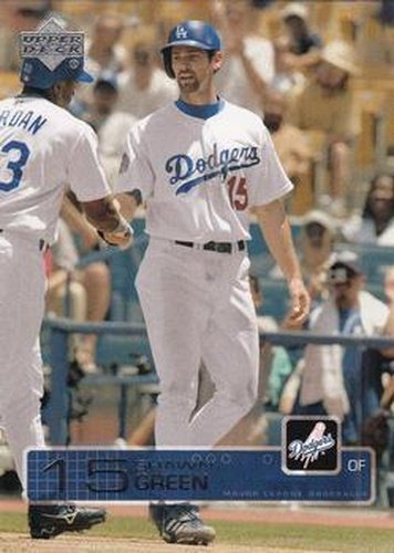 #184 Shawn Green - Los Angeles Dodgers - 2003 Upper Deck Baseball