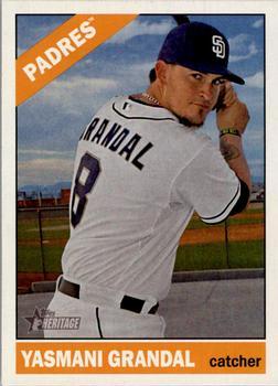 #184 Yasmani Grandal - San Diego Padres - 2015 Topps Heritage Baseball