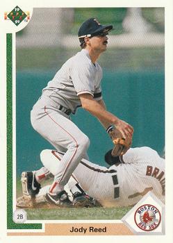 #184 Jody Reed - Boston Red Sox - 1991 Upper Deck Baseball