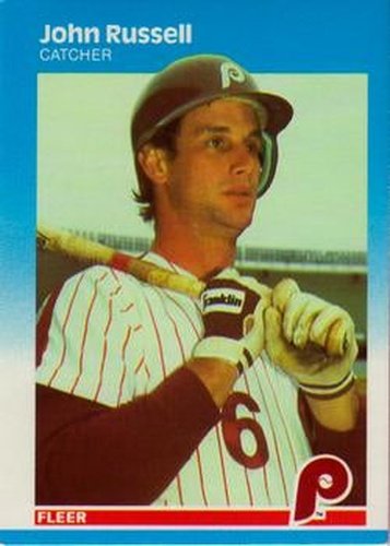 #184 John Russell - Philadelphia Phillies - 1987 Fleer Baseball