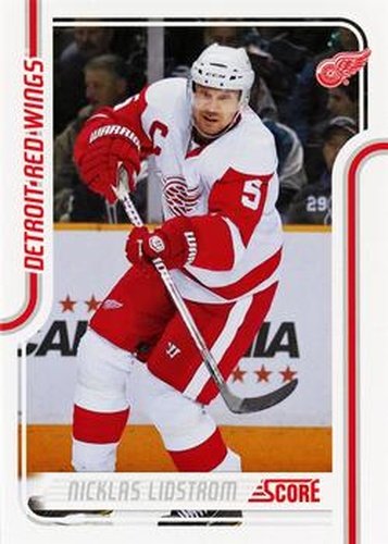 #184 Nicklas Lidstrom - Detroit Red Wings - 2011-12 Score Hockey