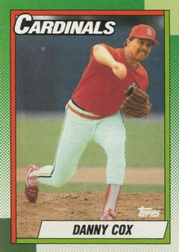 #184 Danny Cox - St. Louis Cardinals - 1990 Topps Baseball