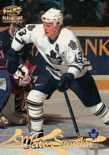#185 Mats Sundin - Toronto Maple Leafs - 1997-98 Pacific Paramount Hockey