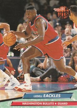 #185 Ledell Eackles - Washington Bullets - 1992-93 Ultra Basketball