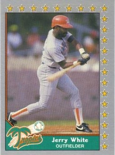 #185 Jerry White - West Palm Beach Tropics - 1990 Pacific Senior League Baseball