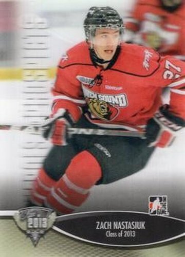 #185 Zach Nastasiuk - Owen Sound Attack - 2012-13 In The Game Heroes and Prospects Hockey