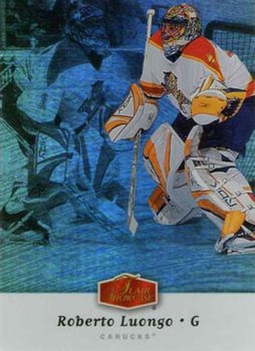 #185 Roberto Luongo - Vancouver Canucks - 2006-07 Flair Showcase Hockey