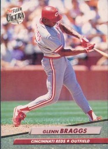 #185 Glenn Braggs - Cincinnati Reds - 1992 Ultra Baseball