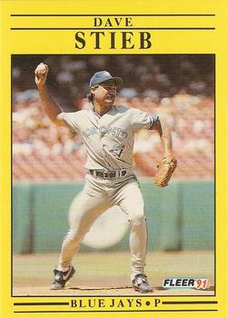 #185 Dave Stieb - Toronto Blue Jays - 1991 Fleer Baseball