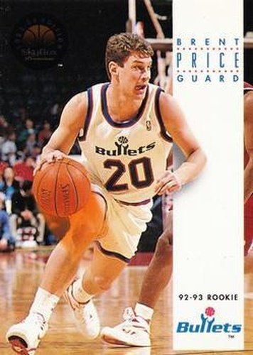 #185 Brent Price - Washington Bullets - 1993-94 SkyBox Premium Basketball