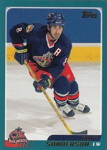 #185 Geoff Sanderson - Columbus Blue Jackets - 2003-04 Topps Hockey