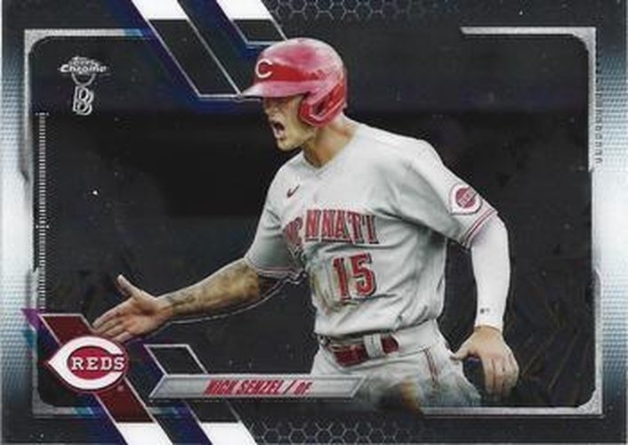 #185 Nick Senzel - Cincinnati Reds - 2021 Topps Chrome Ben Baller Edition Baseball