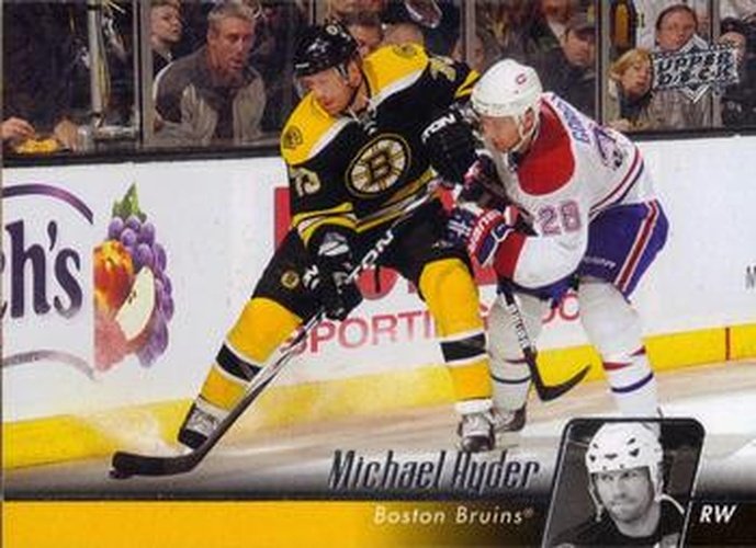 #185 Michael Ryder - Boston Bruins - 2010-11 Upper Deck Hockey