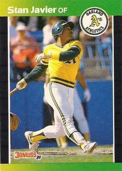 #185 Stan Javier - Oakland Athletics - 1989 Donruss Baseball