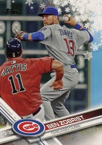 #HMW186 Ben Zobrist - Chicago Cubs - 2017 Topps Holiday Baseball