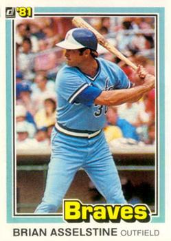 #186 Brian Asselstine - Atlanta Braves - 1981 Donruss Baseball