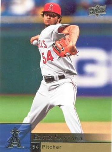 #186 Ervin Santana - Los Angeles Angels - 2009 Upper Deck Baseball