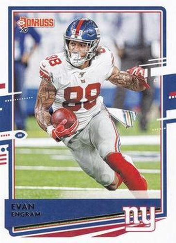 #186 Evan Engram - New York Giants - 2020 Donruss Football