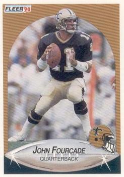 #186 John Fourcade - New Orleans Saints - 1990 Fleer Football