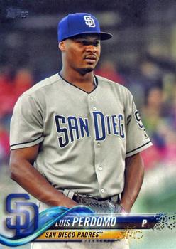 #186 Luis Perdomo - San Diego Padres - 2018 Topps Baseball