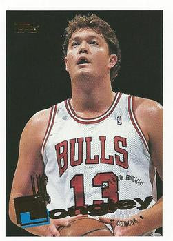 #186 Luc Longley - Chicago Bulls - 1995-96 Topps Basketball