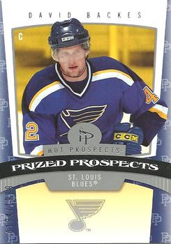 #186 David Backes - St. Louis Blues - 2006-07 Fleer Hot Prospects Hockey