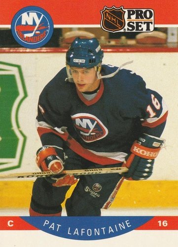 #186 Pat LaFontaine - New York Islanders - 1990-91 Pro Set Hockey